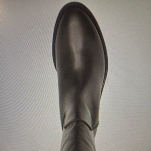 Dark Brown round toe knee high boots size 6.5